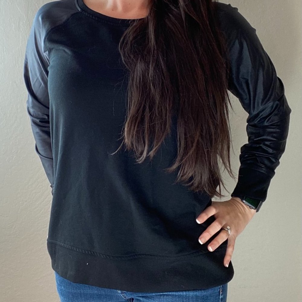 victoria secret sport black pullover sweater